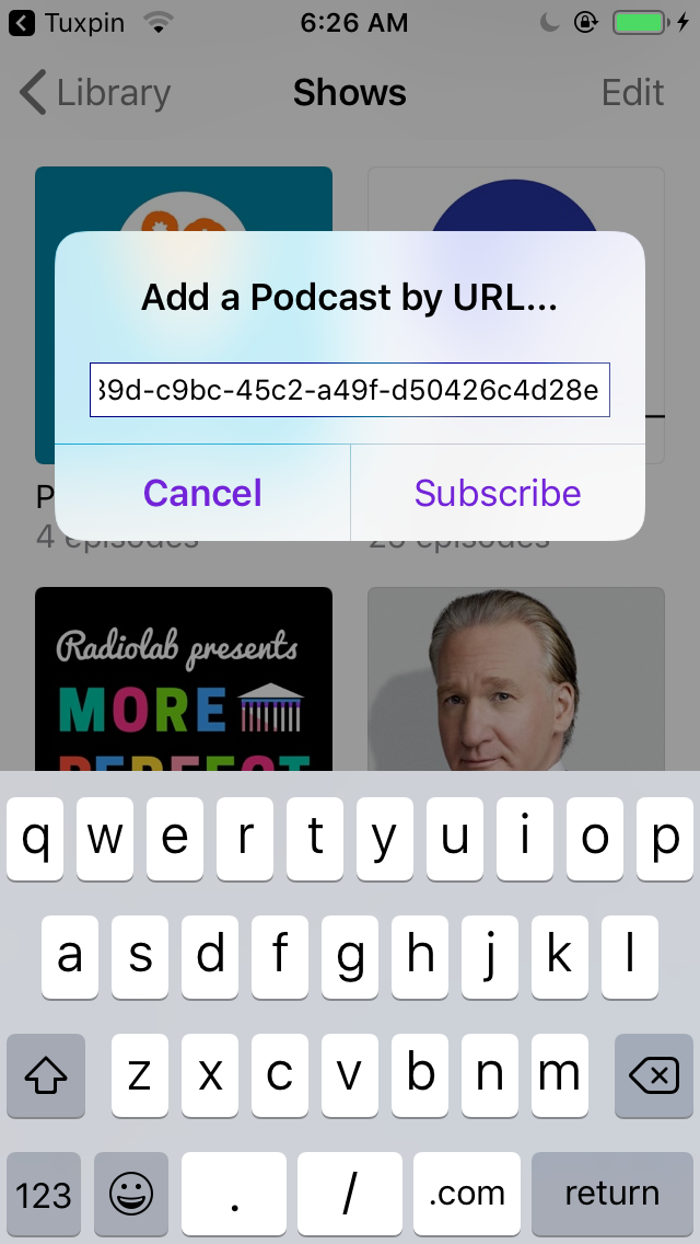 add feed to apple podcasts