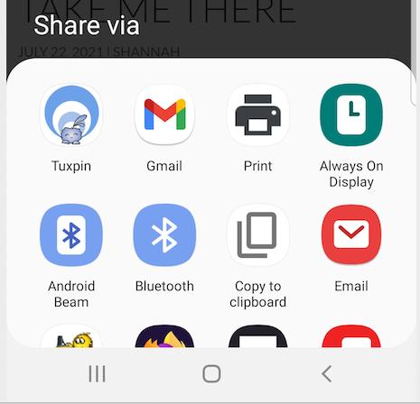 android share targets