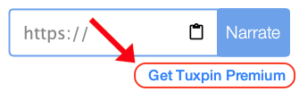 get tuxpin premium button