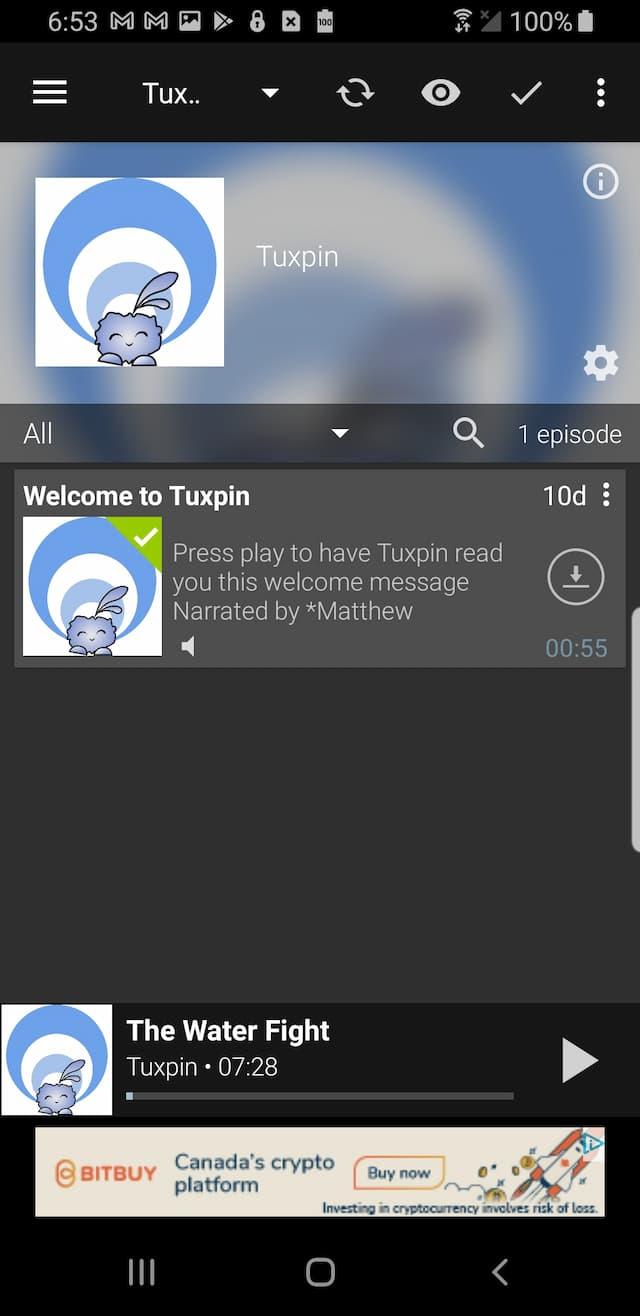 podcast addict tuxpin feed